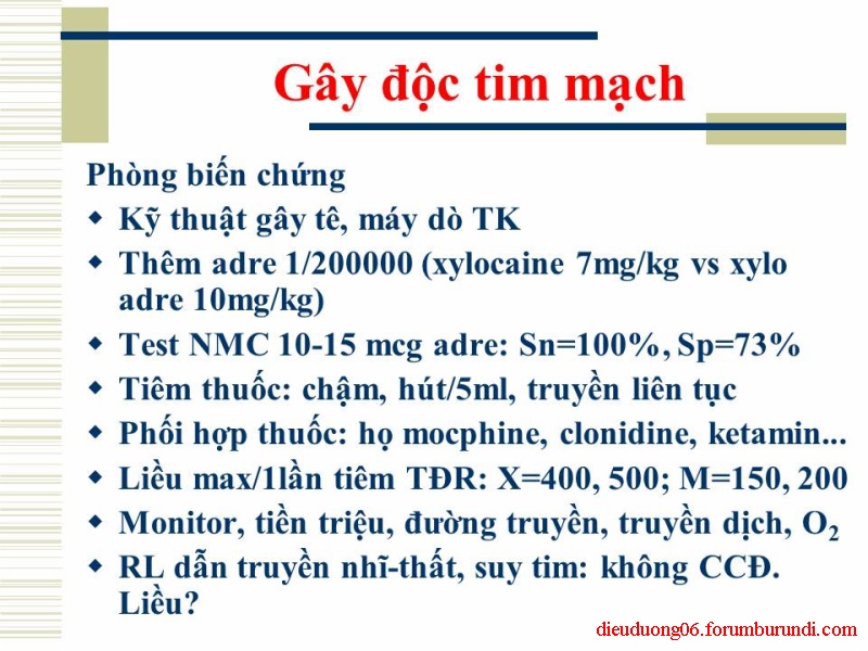 Biến chứng trong gây tê ! Slide16