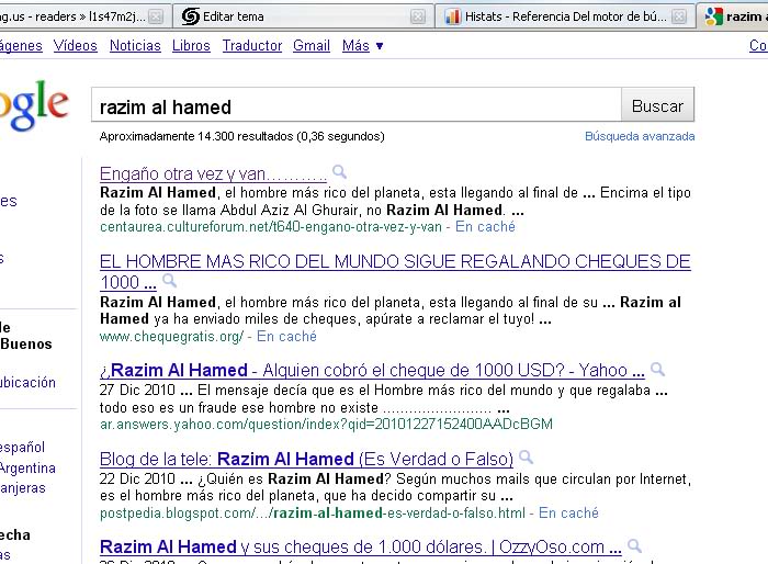 El rcord de visitas de hoy (28/12/2010) RazimalHamed