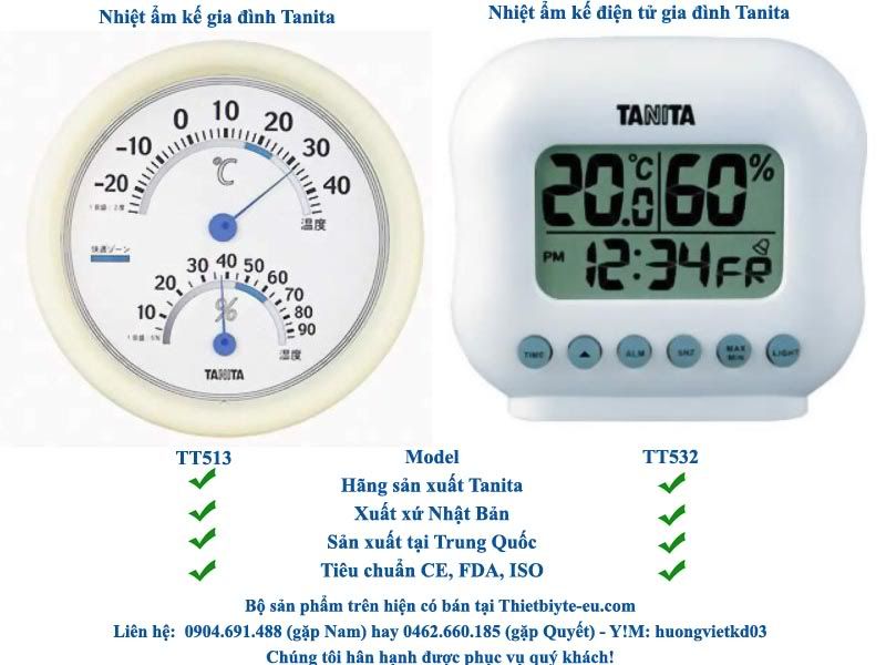 Nhiệt ẩm kế gia đình Tanita Nhật Bản TaniTaGD