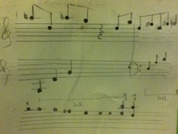 {Completed!} Namida No Regret Piano Sheet IMG_1092-1