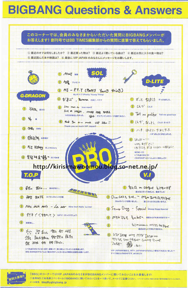 {120710 || Información} Big Bang Revista TIME Volume 01 Q & A Mbb0104