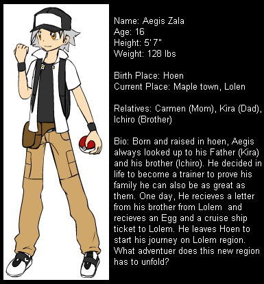 Pokemon Lolen Adventure - Biography: Aegis Aegis