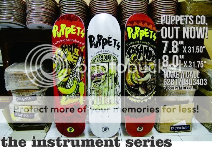 the instrument series from Puppets skateboard Theinstrumentseriespuppets