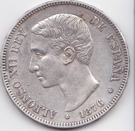 5 pesetas 1876 *18-76. Alfonso XII. Purlom_0002_zpsdfec7cc7