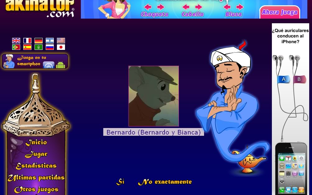 Akinator: preguntenle lo que quieran y se los adivina Bernardo