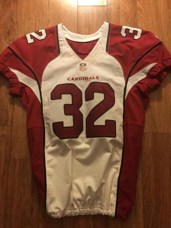 Selling Tyrann Mathieu White jersey GAME USED!!!!!!! TyrannMathieu3