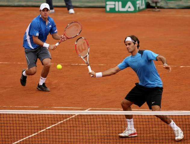 Stanislas Wawrinka y Roger Federer Rome070507dbr32fh03