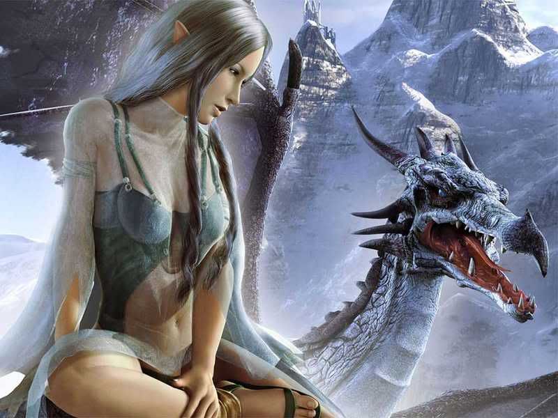 les plus belles images du net Fantasy_-_Elfe_and_Dragon