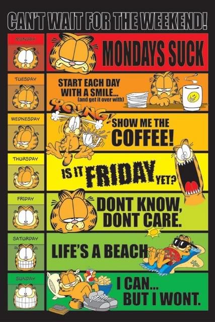 Garfield's Days Of The Week =) Pivt