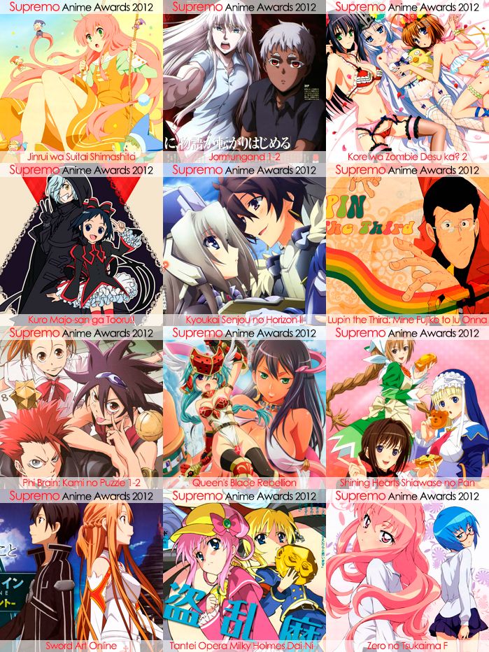 Nominados a mejor Anime de Aventura y Fantasia 2012