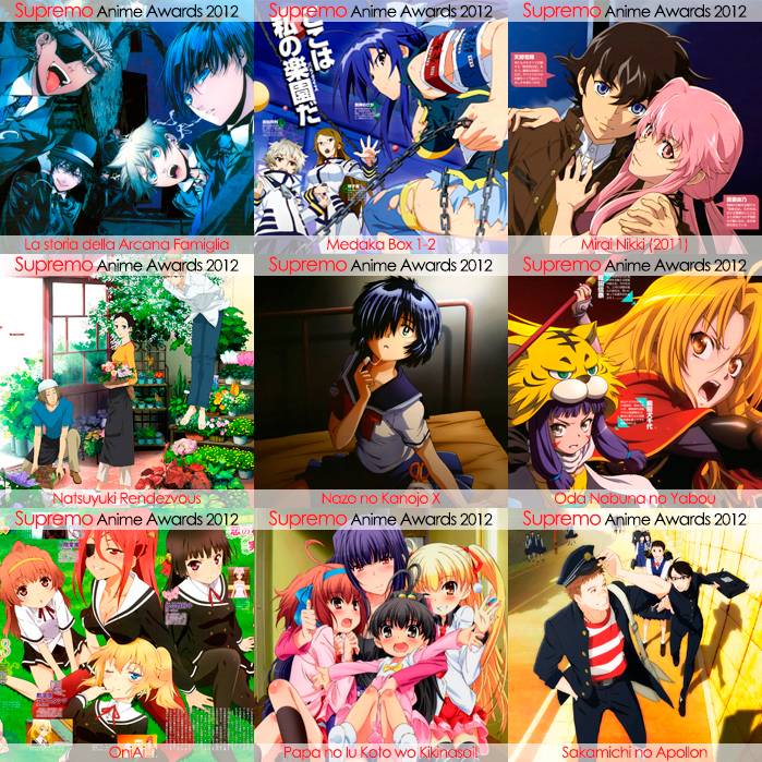 Nominados a mejor anime de Romance 2012