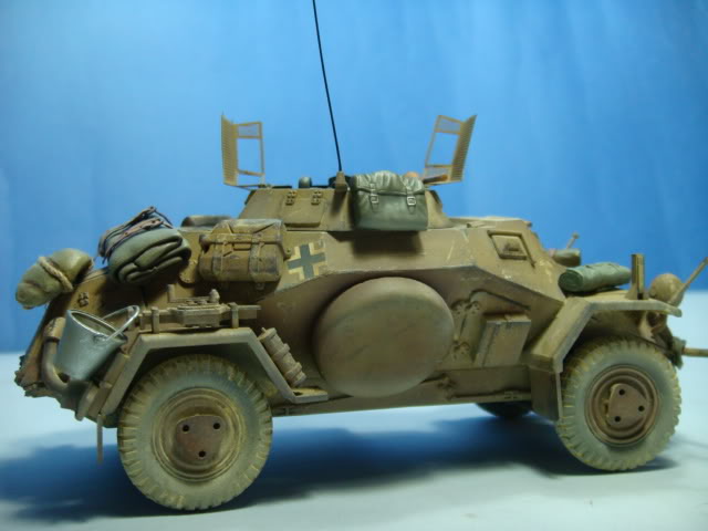 Sd.Kfz.222 LEICHTER PANZERSPAHWAGEN . DAK. (Deutsches Afrikakorps) DSC07041