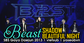 [Vietsub] Shadow & Beautiful Night - BEAST [ SBS GaYo Daejun 2013] Gayo