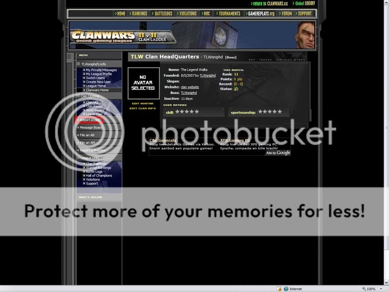 www.clanwars.cc (how to report a loss) 1-4