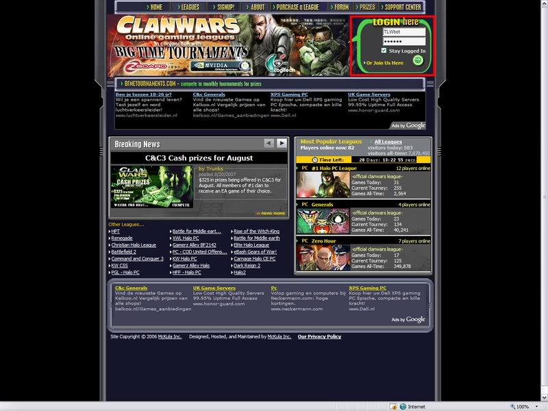 www.clanwars.cc(how to ?)registrate,login,& join a clan 6