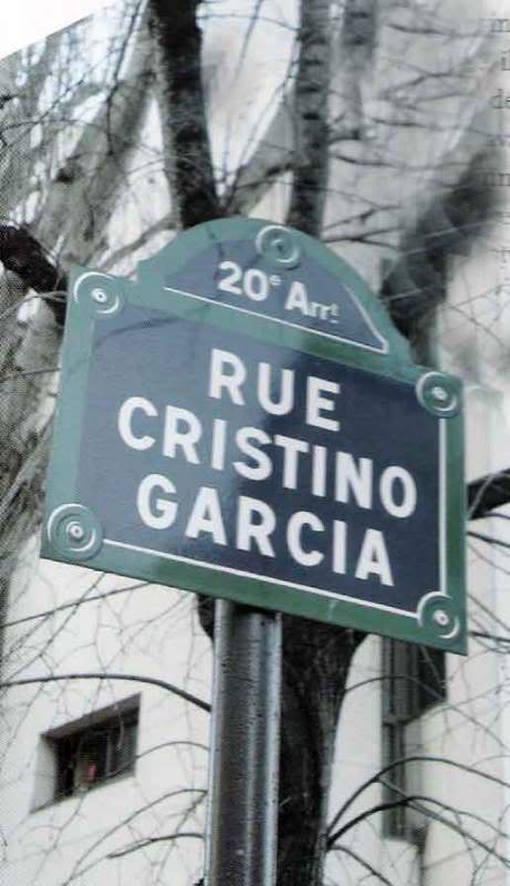 Rue Cristino GARCIA Commandant FFI à Paris Cristino