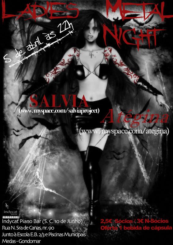 Ladies Metal Night _Indycat Pino Bar (Medas) Poster3