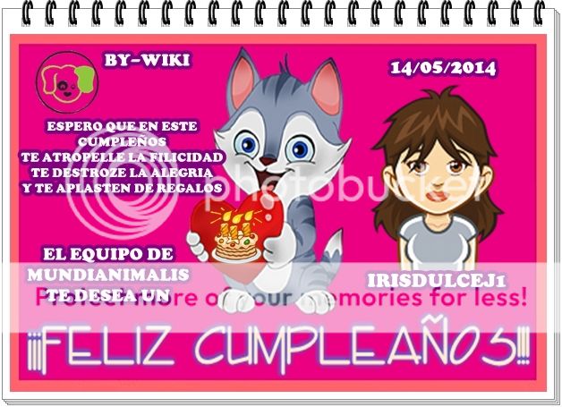 EL EQUIPO DE MUNDIANIMALIA TE FELICITA IRISDULCEJ1 14MAYO2014IRISDULCEJ1_zps11b30f42