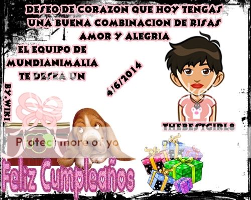 EL EQUIPO DE MUNDIANIMALIA TE FELICITA THEBESTGIRL8 4JUNIO2014THEBESTGIRL8_zps98938e17