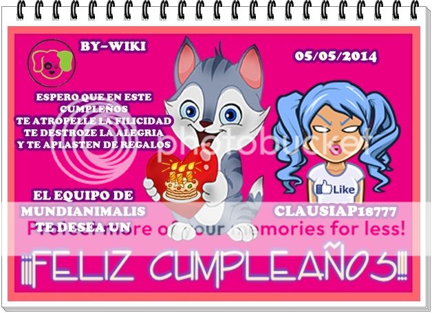 EL EQUIPO DE MUNDIANIMALIA TE FELICITA CLAUDIAP18777 5MAYO2014CLAUDIAP18777_zps54e309c2