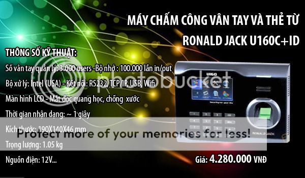 Tổng đại lý phân phối máy chấm công - Hotline: 094.390.6969 RonaldjackU160C-ID_zps6cd001eb