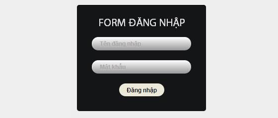 Hướng dẫn tạo form đăng nhập bằng CSS3 4