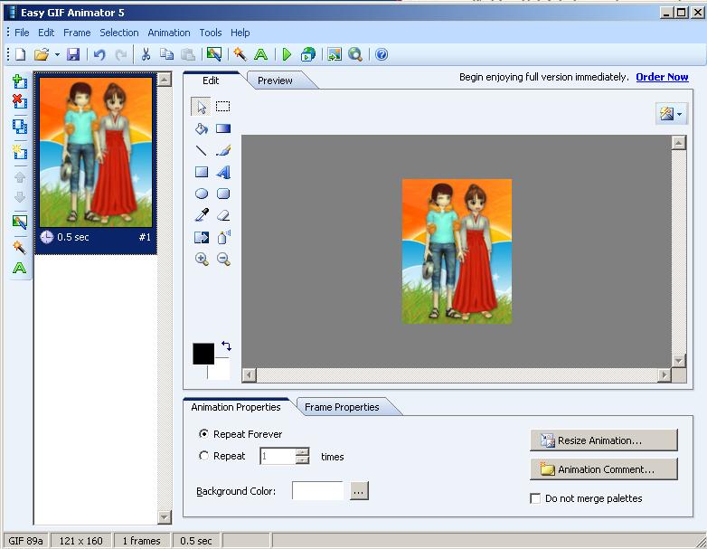 Hướng dẫn làm ảnh động với Blumentals Easy GIF Animator Pro v5.0.0.4 0 - Aaa