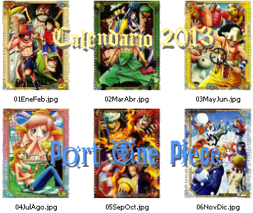 Calendario One Piece 2013 Cal2013