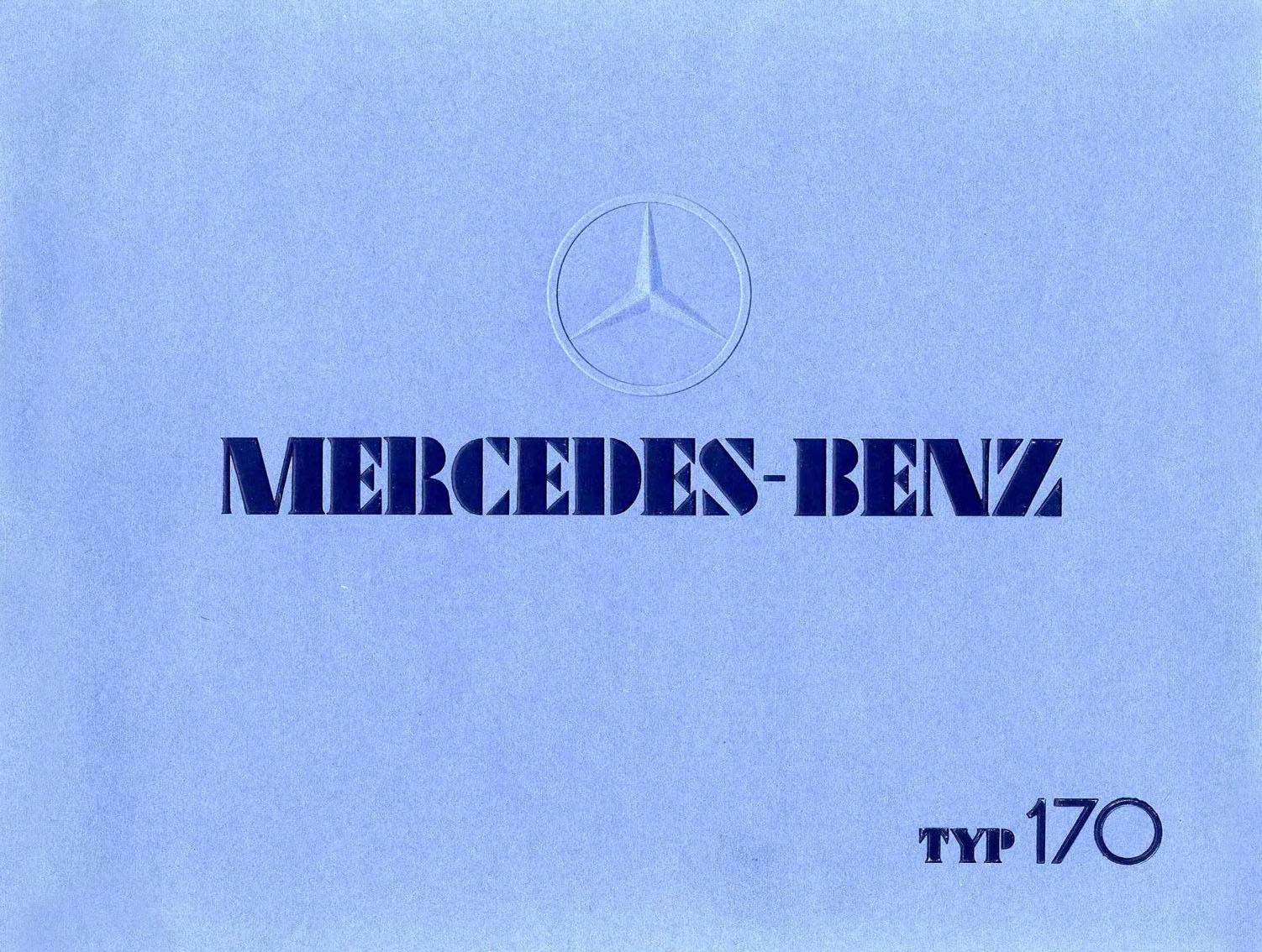 Catálogo Mercedes-Benz Typ 170 - 1934 1