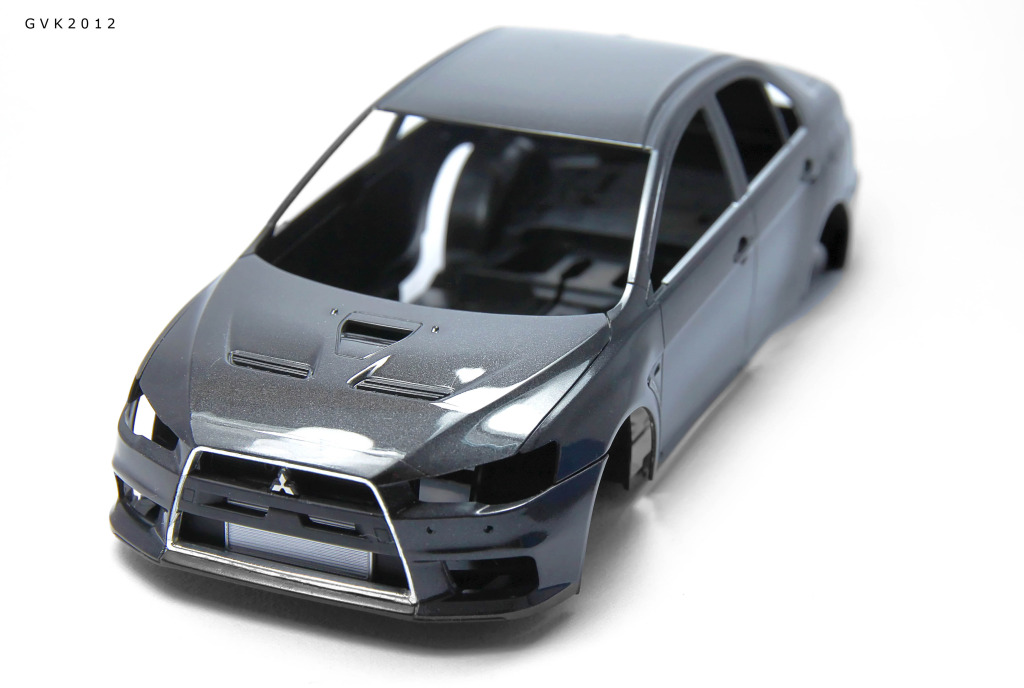 1/24 Aoshima Mitsubishi Lancer Evolution X (Phantom Black Pearl) X18