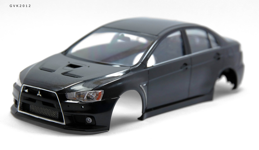 1/24 Aoshima Mitsubishi Lancer Evolution X (Phantom Black Pearl) X26