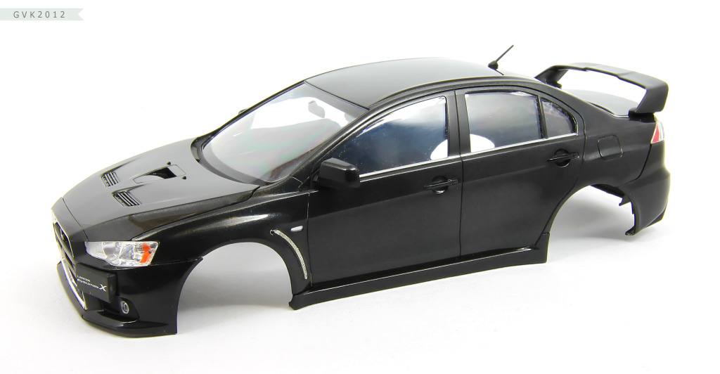 1/24 Aoshima Mitsubishi Lancer Evolution X (Phantom Black Pearl) X30