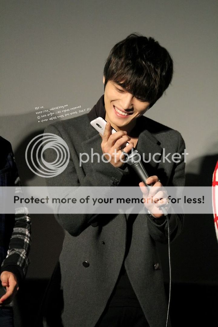 [25.11.12][Pics] Jaejoong - “Code Name Jackal” Stage Greeting (Day 6)   IMG_9411