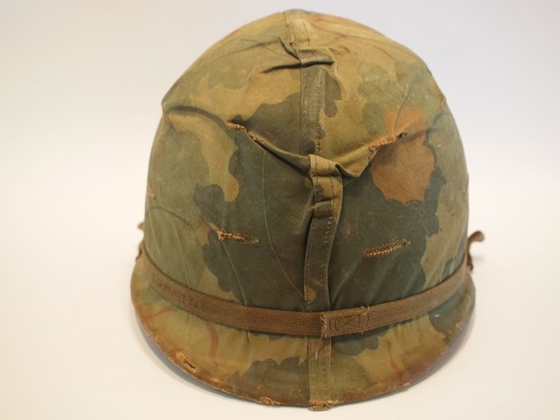 Vietnam M1 Helmet, with blood splatter on it? PC040535