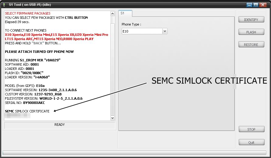 Desbloquear el bootloader de los Xperias X10 mini y X10 mini pro Cats2semclockcertificate