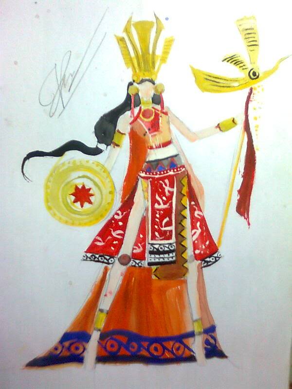 NATIONAL COSTUME FOR MY (MÌNH DESIGN) UPDATE ÁO BA BA^^ Liol