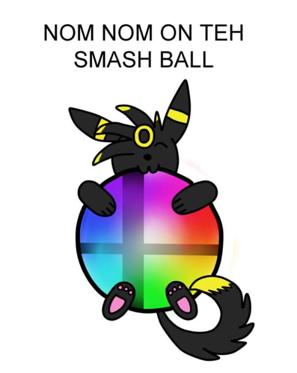 Nom Nom on Teh Smash Ball UmbyNomontheSmashBallSmall