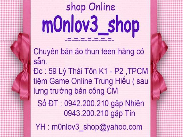 m0nlov3_shop áo thun teen nữ đồng giá 95k Shop