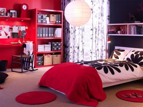 El dormitorio 1-ikea-cheerful-girls-dorm-room-design-for-youth-style-inspiration-500x374