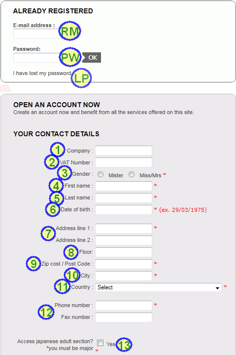 Guide: How to make an account on CJG NUMregisform01