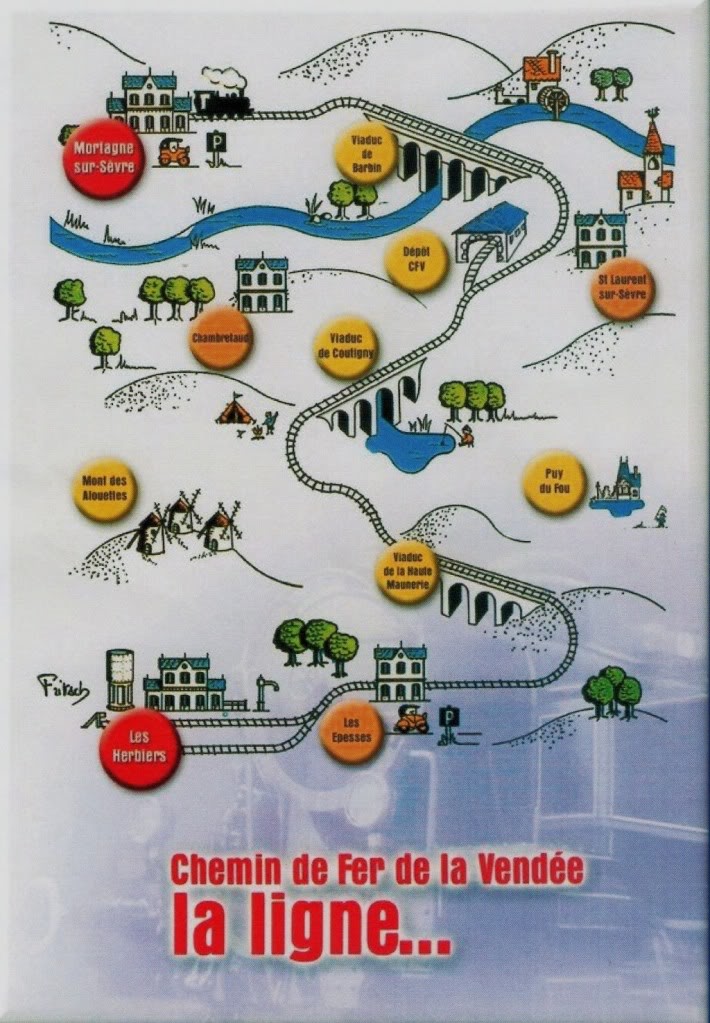 Le CFV: Chemin de Fer de la Vendée de Mortagne sur Sèvre aux Herbiers 1-CFVlaligne