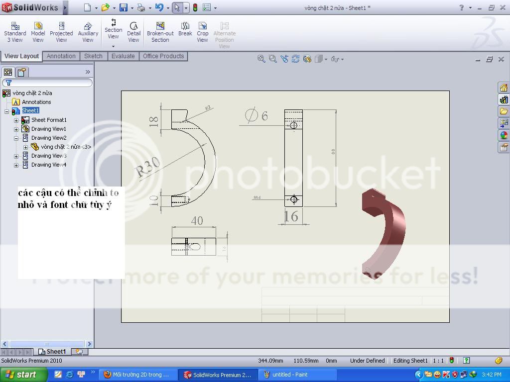 Môi trường 2D trong SW 23