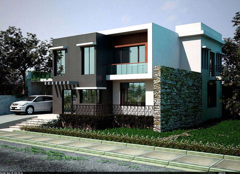 2nd: Two Storey Building in HDRI environment Aa