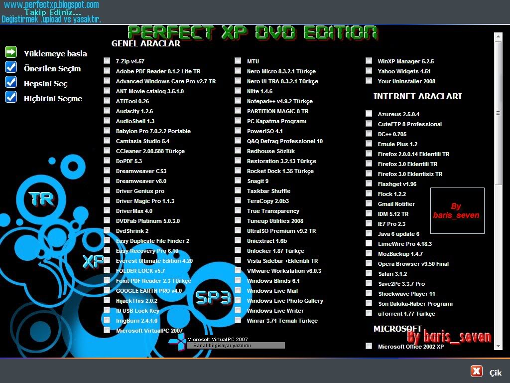 Perfect Xp Sp3+ Full Driver Dvd Edition (Eski- 3 Temmuz 2008) Wpi1