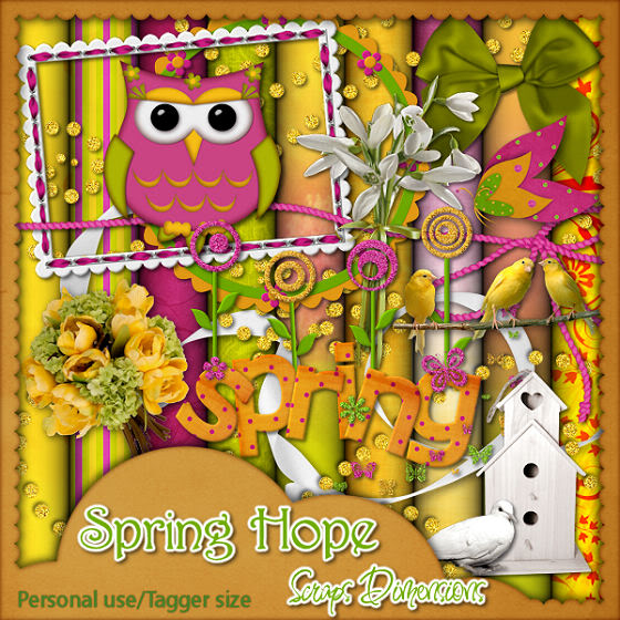 ♥Scrap/Template Challenge ♥ March 14th~March 20th♥ SpringHope