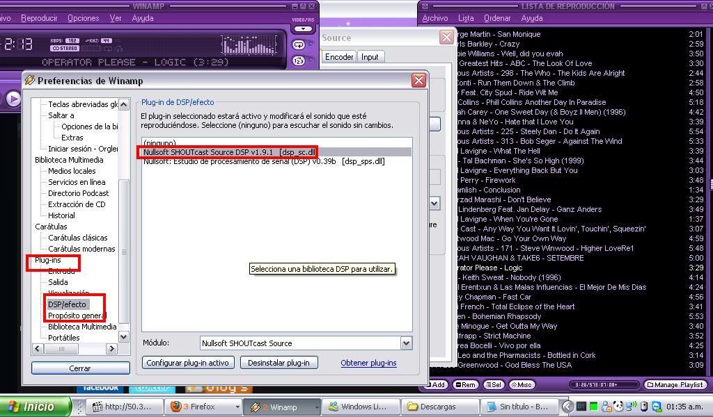 Cómo transmitir en Winamp? SC