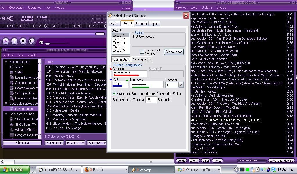 Cómo transmitir en Winamp? SC1