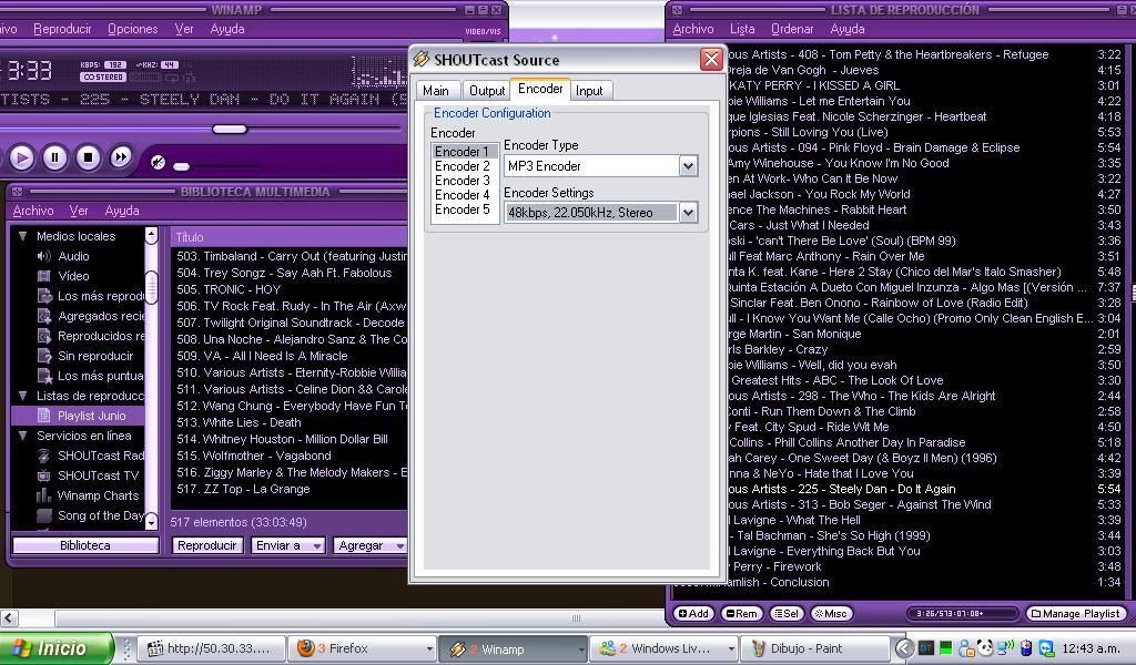 Cómo transmitir en Winamp? SC3