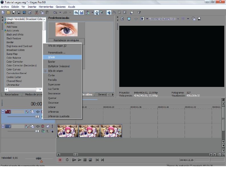 EDICION BASICA SONY VEGAS CAP3 (FLASHES COMODOS PARA AJUSTAR SINCRO) Beat1