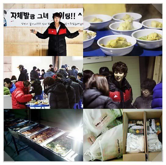 [HJB] Comida enviada por las fans para el staff de KBS "Glowing She" Drama  Fs11